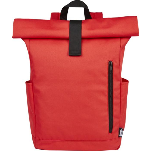 Logo trade promotional giveaways picture of: Cool Byron 15.6" roll-top backpack 18L, red