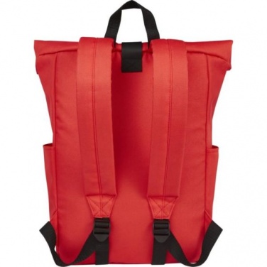 Logotrade promotional item picture of: Cool Byron 15.6" roll-top backpack 18L, red