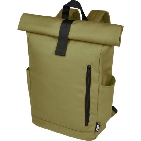 Logotrade promotional item image of: Cool Byron 15.6" roll-top backpack 18L, green