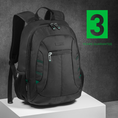 Logo trade advertising products image of: Backpack City 15", black/green