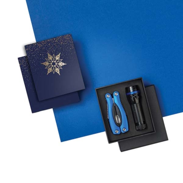 Logo trade promotional giveaways picture of: Gift set Colorado II - torch & large multitool