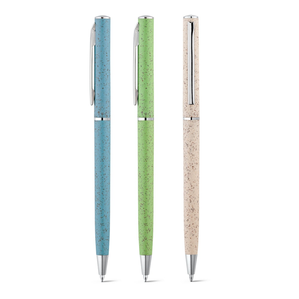 Logotrade promotional merchandise photo of: Devin Ball pen with wheat straw fibre