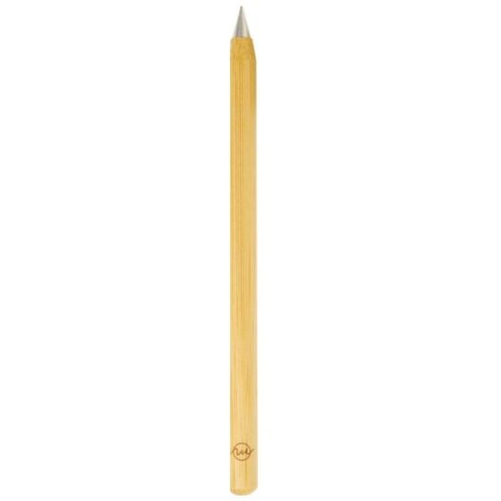 Logo trade promotional item photo of: Perie bamboo inkless pen, natural