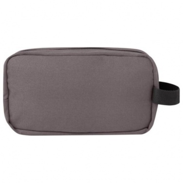 Logotrade promotional products photo of: Joey GRS recycled canvas travel accessory pouch bag 3,5 l, grey