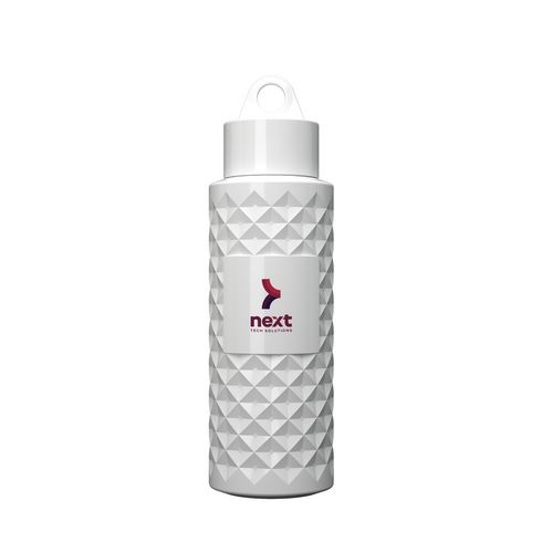 Logo trade promotional items picture of: Nairobi Bottle 1L, white