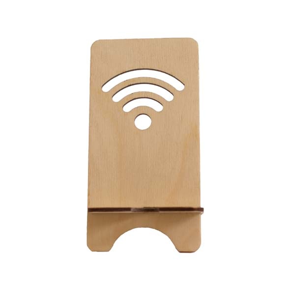 Logotrade promotional giveaway picture of: Recycled wooden mobile phone holder