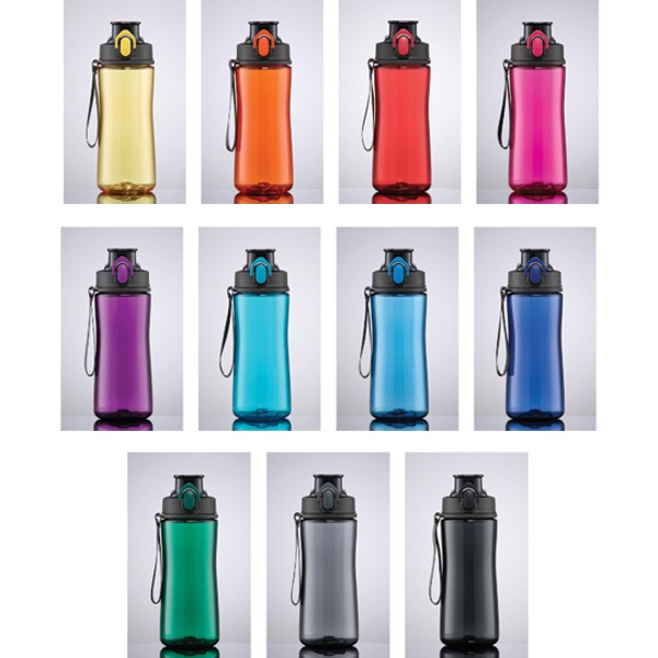 Logo trade promotional gift photo of: Neon water bottle TRITAN™, 580ml