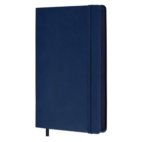 Logo trade business gift photo of: Grid notebook Shady GRS A5, navyblue