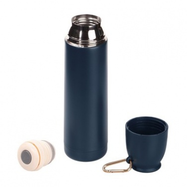 Logotrade business gifts photo of: Thermos 500 ml Air Gifts with carabiner, navy blue