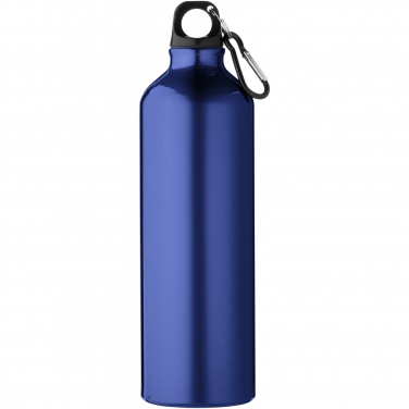 Logo trade promotional gift photo of: Oregon 770 ml aluminium water bottle with carabiner