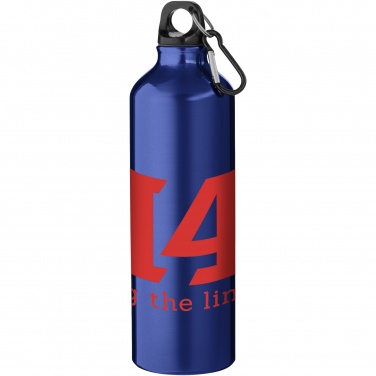 Logotrade promotional merchandise picture of: Oregon 770 ml aluminium water bottle with carabiner