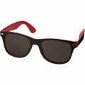 Sun Ray sunglasses with two coloured tones, Red / Solid black