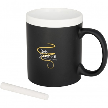 Logo trade advertising products image of: Chalk-write 330 ml ceramic mug