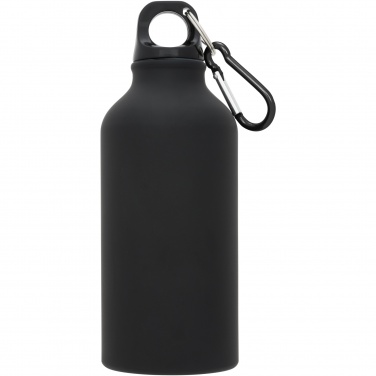 Logo trade promotional items picture of: Oregon 400 ml matte water bottle with carabiner