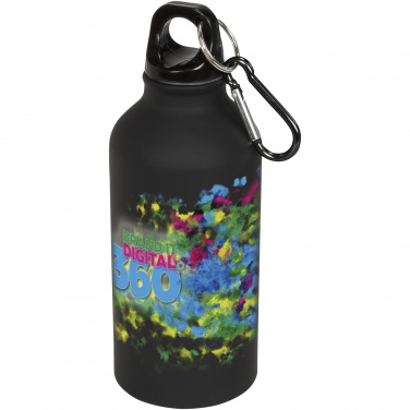 Logotrade advertising product image of: Oregon 400 ml matte water bottle with carabiner