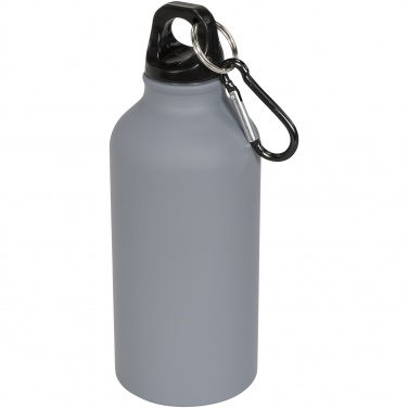 Logo trade promotional products picture of: Oregon 400 ml matte water bottle with carabiner