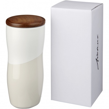 Logo trade advertising products image of: Double-walled ceramic tumbler Reno 370 ml