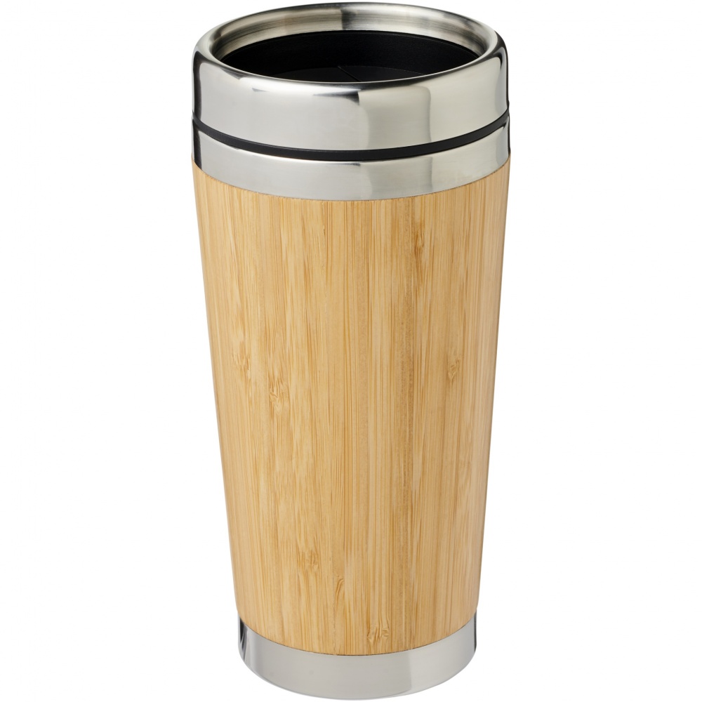 Logotrade promotional items photo of: Bambus 450 ml tumbler with bamboo outer