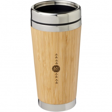 Logo trade promotional items picture of: Bambus 450 ml tumbler with bamboo outer