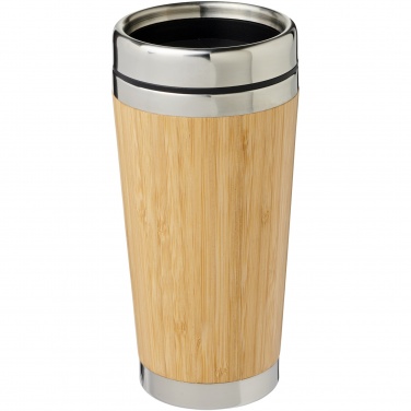 Logo trade corporate gifts picture of: Bambus 450 ml tumbler with bamboo outer