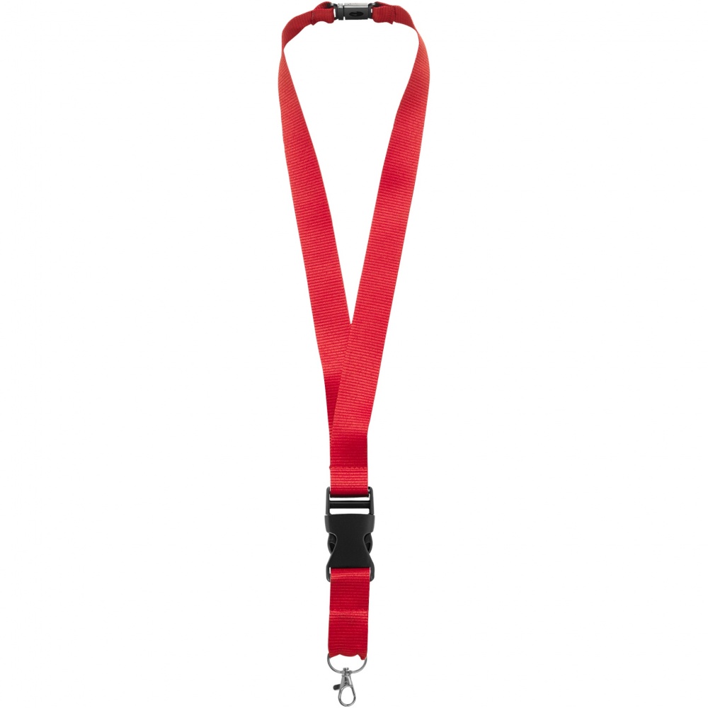 Logo trade promotional giveaway photo of: Yogi lanyard detachable buckle break-away closure