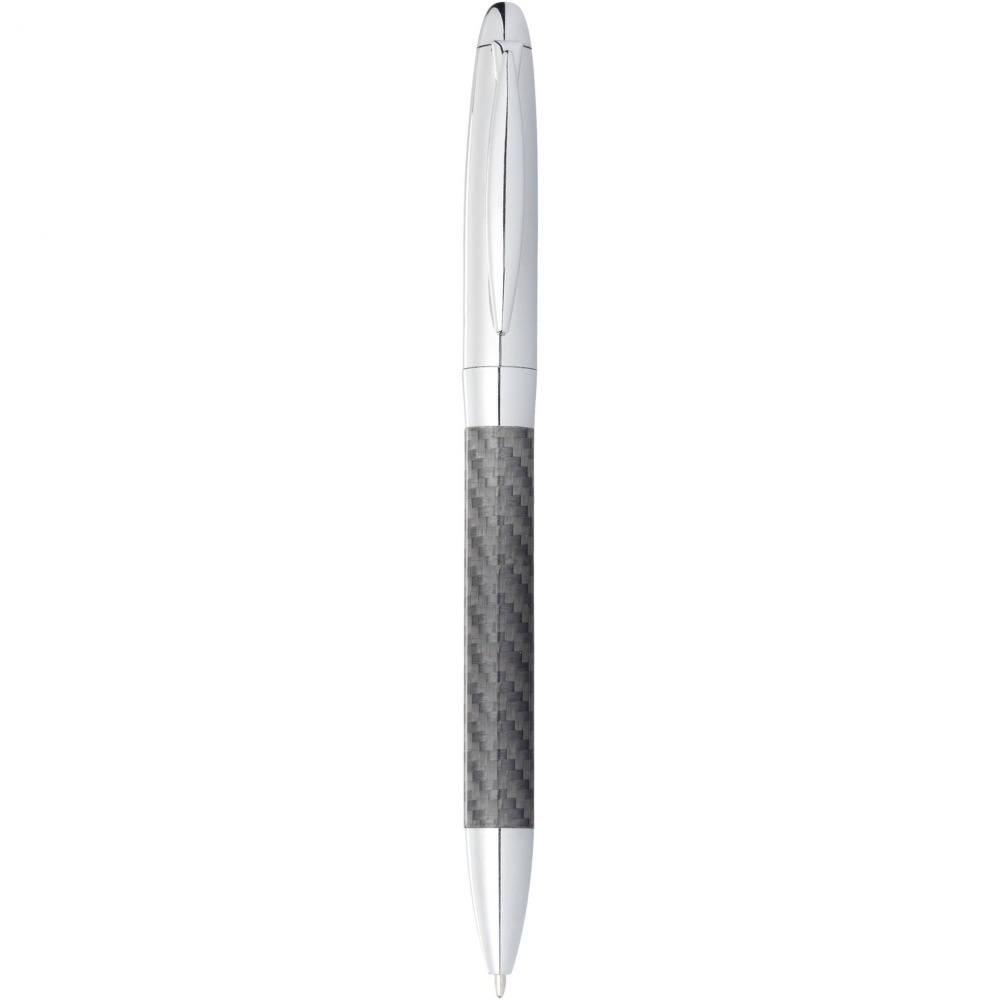 Logo trade business gifts image of: Winona ballpoint pen with carbon fibre details