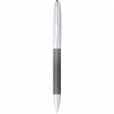 Logo trade promotional giveaway photo of: Winona ballpoint pen with carbon fibre details