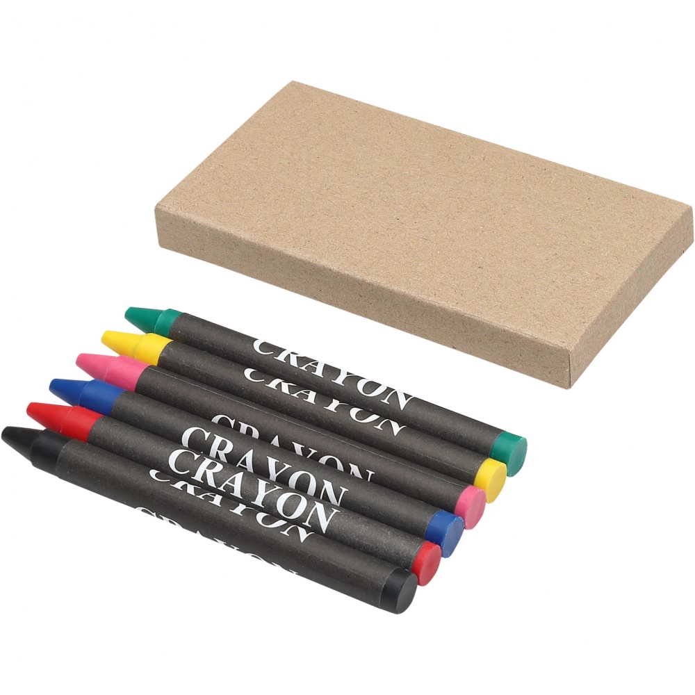 Logotrade promotional product image of: Ayo 6-piece coloured crayon set