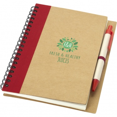 Logo trade business gift photo of: Priestly recycled notebook with pen