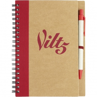 Logo trade promotional merchandise picture of: Priestly recycled notebook with pen