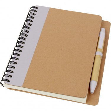 Logotrade promotional product picture of: Priestly recycled notebook with pen