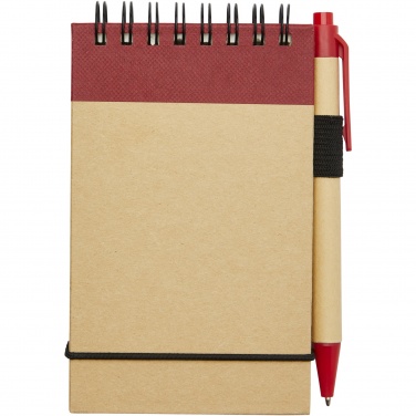 Logo trade promotional giveaways picture of: Zuse A7 recycled jotter notepad with pen