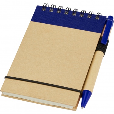 Logo trade corporate gifts image of: Zuse A7 recycled jotter notepad with pen