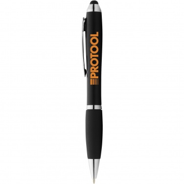 Logotrade promotional merchandise photo of: Nash coloured stylus ballpoint pen with black grip