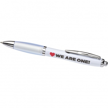 Logotrade promotional gift picture of: Nash ballpoint pen with coloured barrel and grip