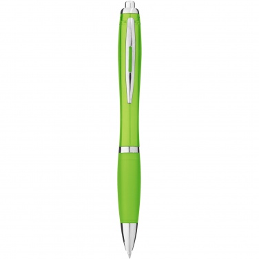 Logo trade corporate gift photo of: Nash ballpoint pen with coloured barrel and grip