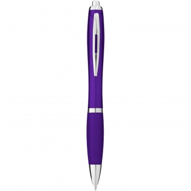 Logo trade promotional items picture of: Nash ballpoint pen with coloured barrel and grip