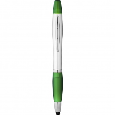 Logo trade advertising products image of: Nash stylus ballpoint pen and highlighter