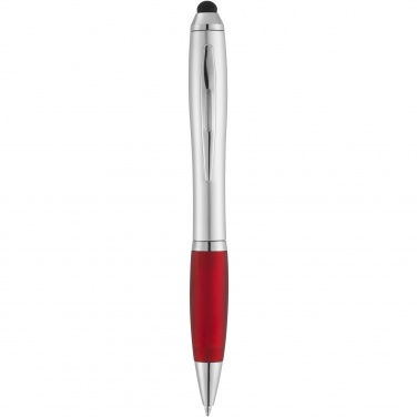 Logo trade business gift photo of: Nash stylus ballpoint with coloured grip