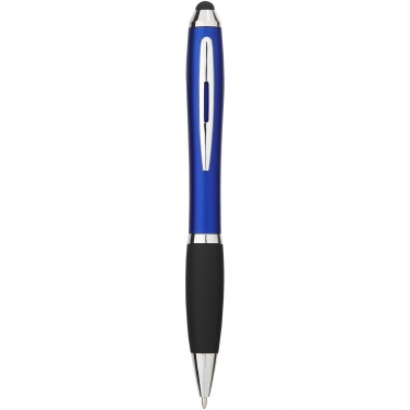 Logotrade promotional items photo of: Nash coloured stylus ballpoint pen with black grip