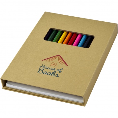 Logo trade promotional products picture of: Pablo colouring set with drawing paper