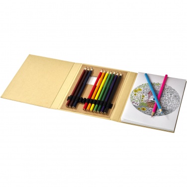 Logo trade promotional gifts image of: Pablo colouring set with drawing paper