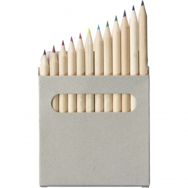 Logo trade promotional items picture of: Tallin 12-piece coloured pencil set