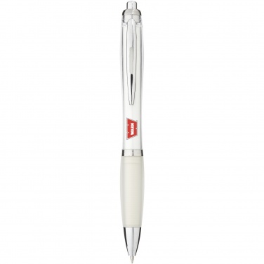 Logo trade promotional gift photo of: Nash ballpoint pen coloured barrel and grip