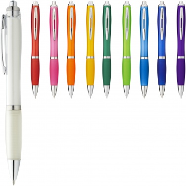 Logotrade promotional item picture of: Nash ballpoint pen coloured barrel and grip