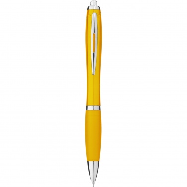 Logo trade promotional merchandise image of: Nash ballpoint pen coloured barrel and grip