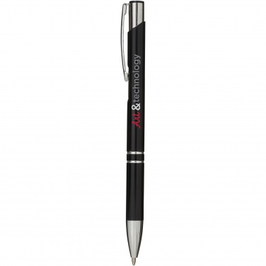 Logo trade promotional items picture of: Moneta aluminium click ballpoint pen