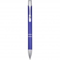 Moneta aluminium click ballpoint pen, Royal blue