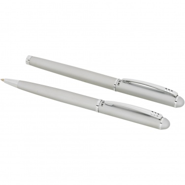 Logo trade promotional giveaways image of: Andante duo pen gift set