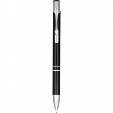 Logo trade business gifts image of: Moneta anodized aluminium click ballpoint pen